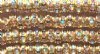 10 6mm Gold Rondelles with Crystal AB Rhinestones